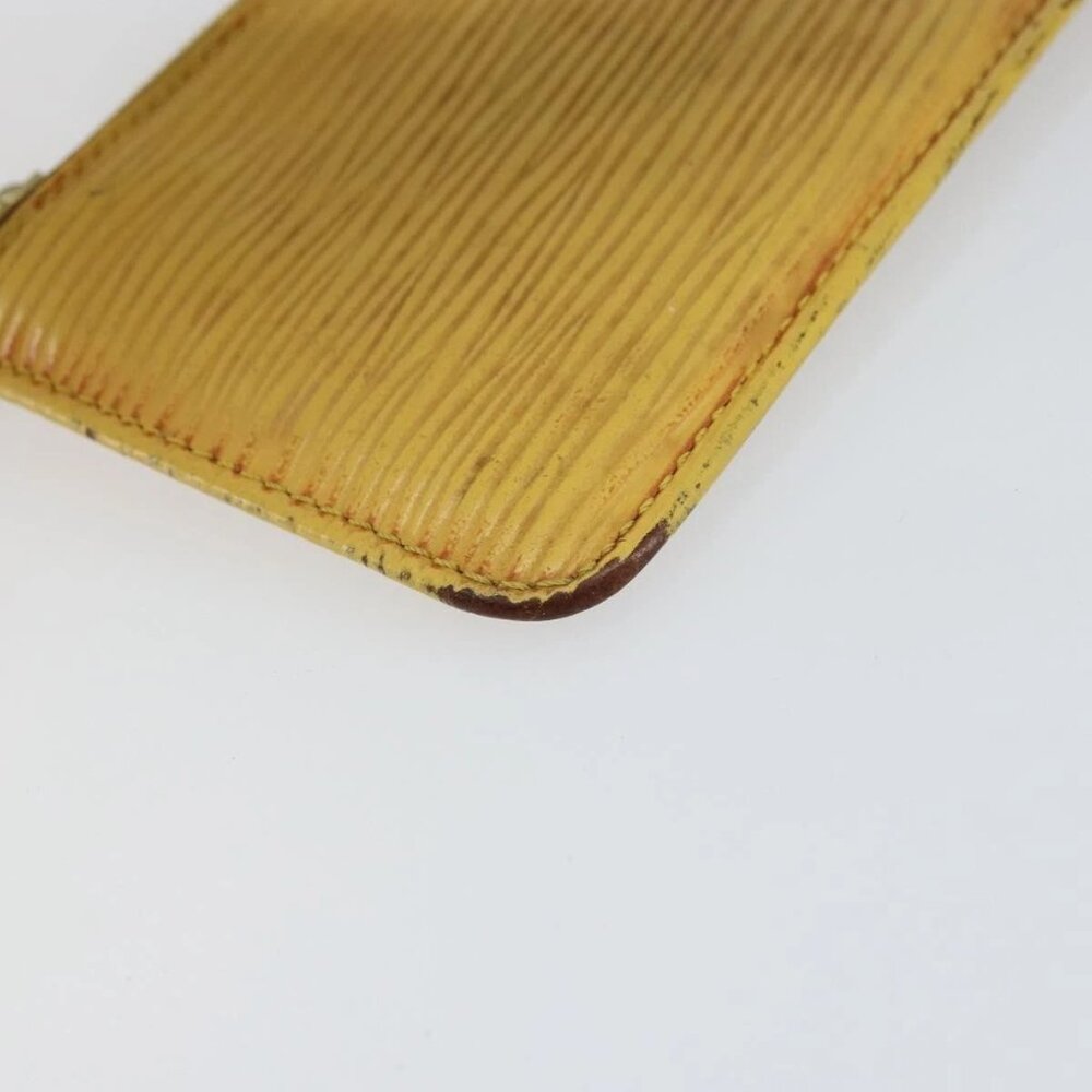 LOUIS VUITTON Epi Pochette Cles Coin Purse Yellow M63809 LV Auth 160898 - Picture 10 of 16